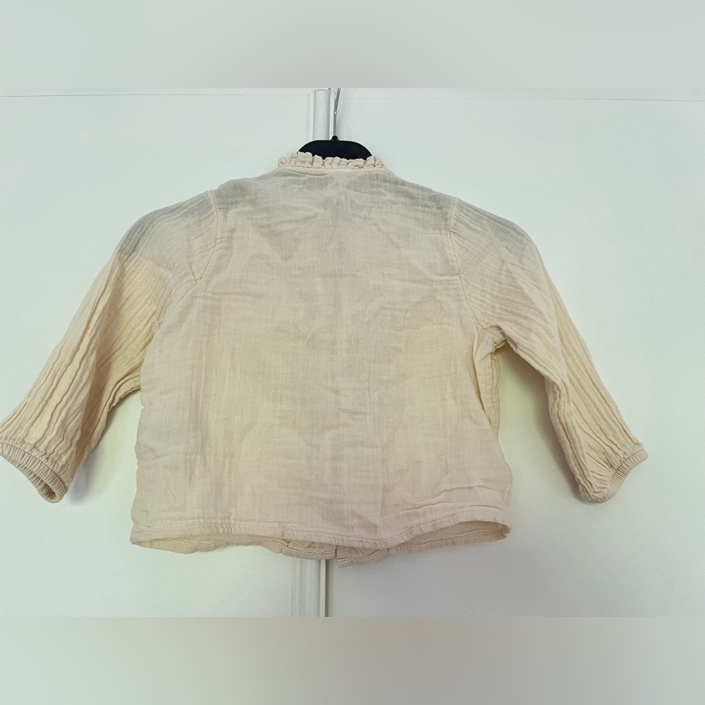 Petit Bateau Cream Button-Down Blouse - Picture 7 of 8
